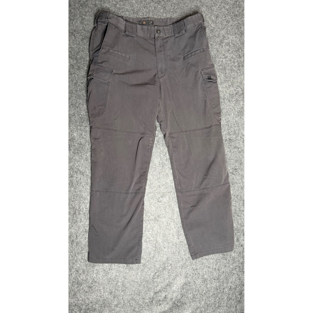 5.11 Tactical Mens Ripstop Cargo Pants Charcoal Grey 36x30 Work‎ Outdoor 12A-7